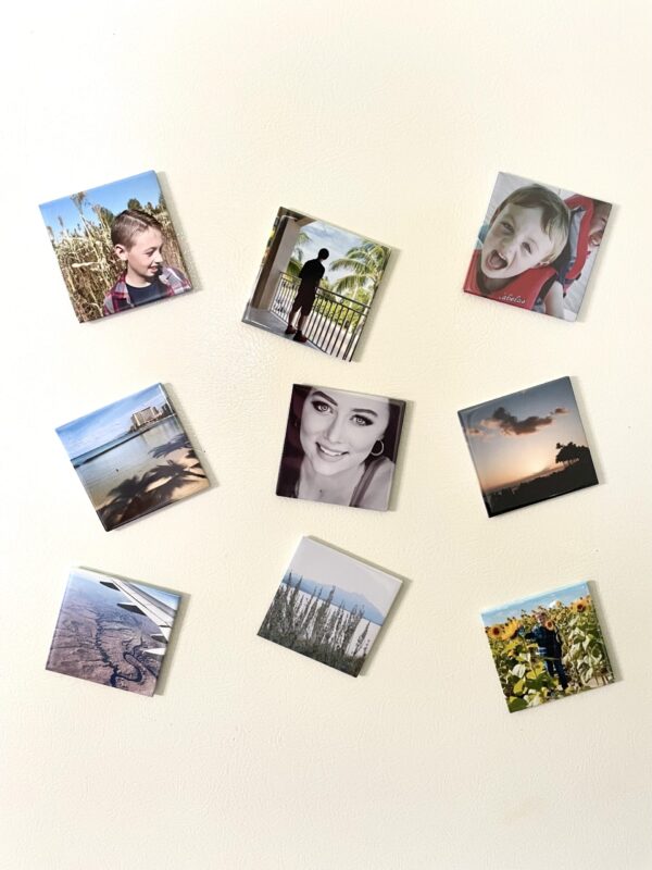 Custom Photo Magnets – Set of 9 – 2.5” x 2.5”